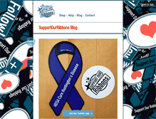 Tablet Screenshot of blog.supportourribbons.com